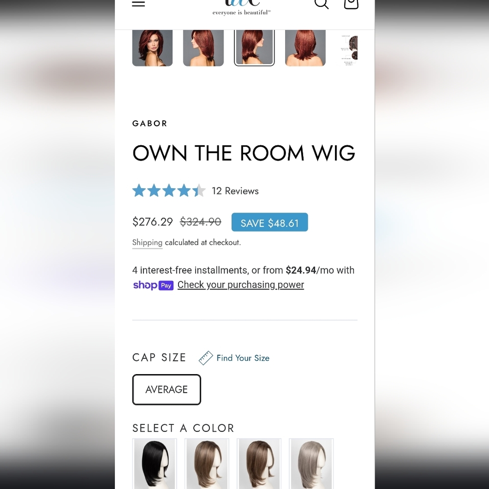Own The Room Wig By Gabor Wigs In The Color Cappuccino. Lacefront M/P PRICEFIRM! - Picture 12 of 12